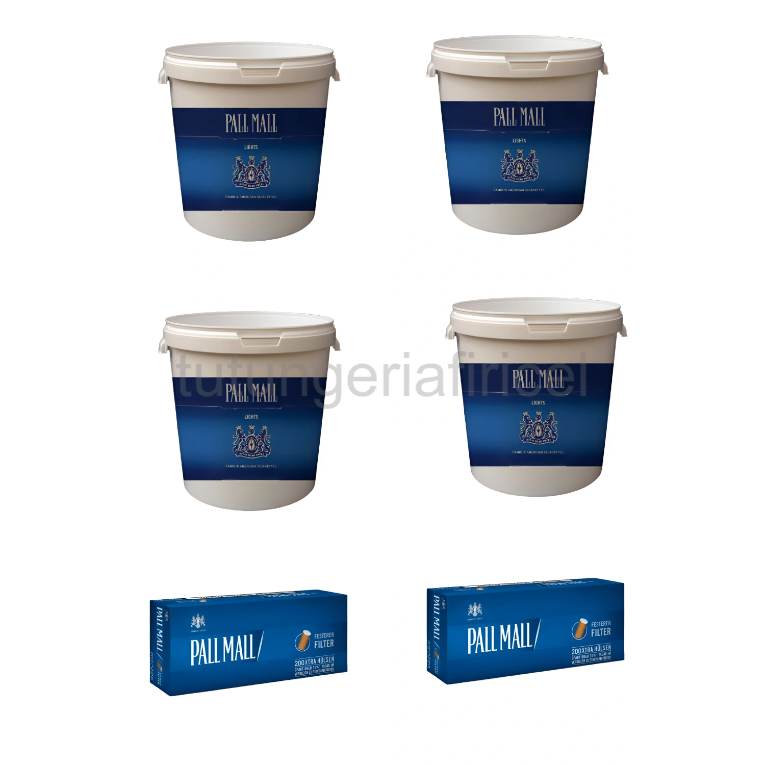 4 X Tutun la Găleată Pall Mall 0.1 + 2 X Tuburi Țigări Pall Mall 200 Buc — Oferte