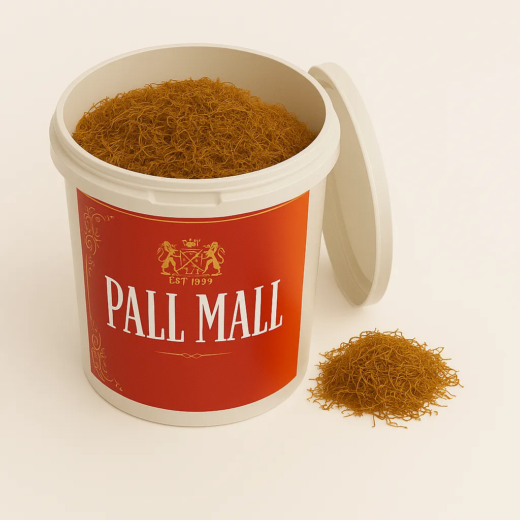 Tutun la Găleată Pall Mall Rosu 1Kg Firicel sau Tocat Vrac 1Kg — Tutun la găleată